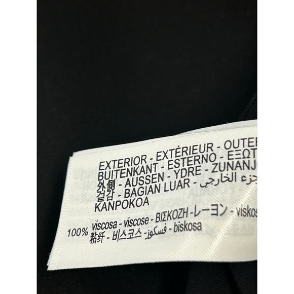 ZARA New Limited Edition LONG CONTRAST BLACK Dress Women’s Size M - Picture 10 of 12